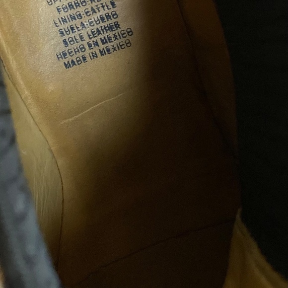 Western Calf Hide Mexican Square Toe Chelsea Cowboy Boots Men’s Size 8.5 - Picture 11 of 11